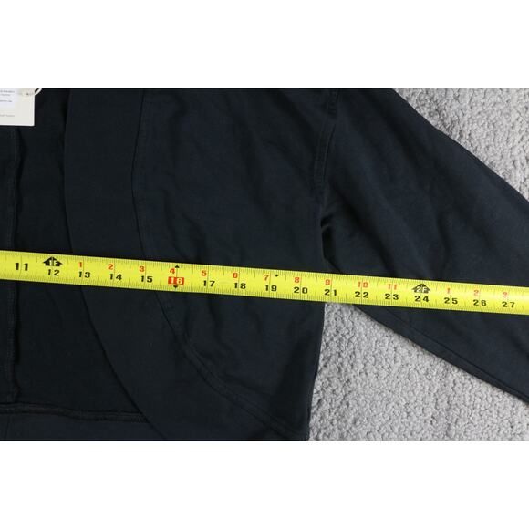 New Pact Organic Womens Jacket Medium Large Black Edith Shrug Cropped - Picture 7 of 7